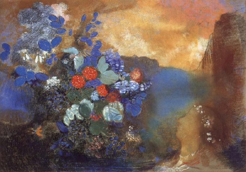 Ophelia Among the Flowers, Odilon Redon
